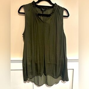 Olive Green Sleeveless Top